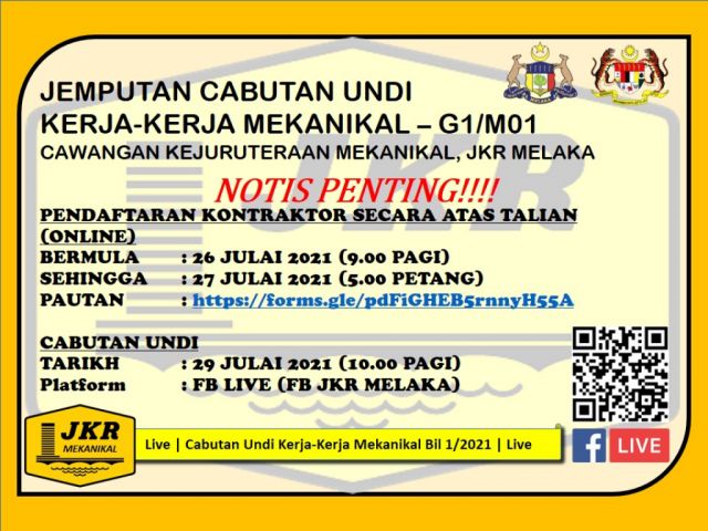 Jabatan Kerja Raya Negeri Melaka Agensi Kerajaan Negeri Melaka